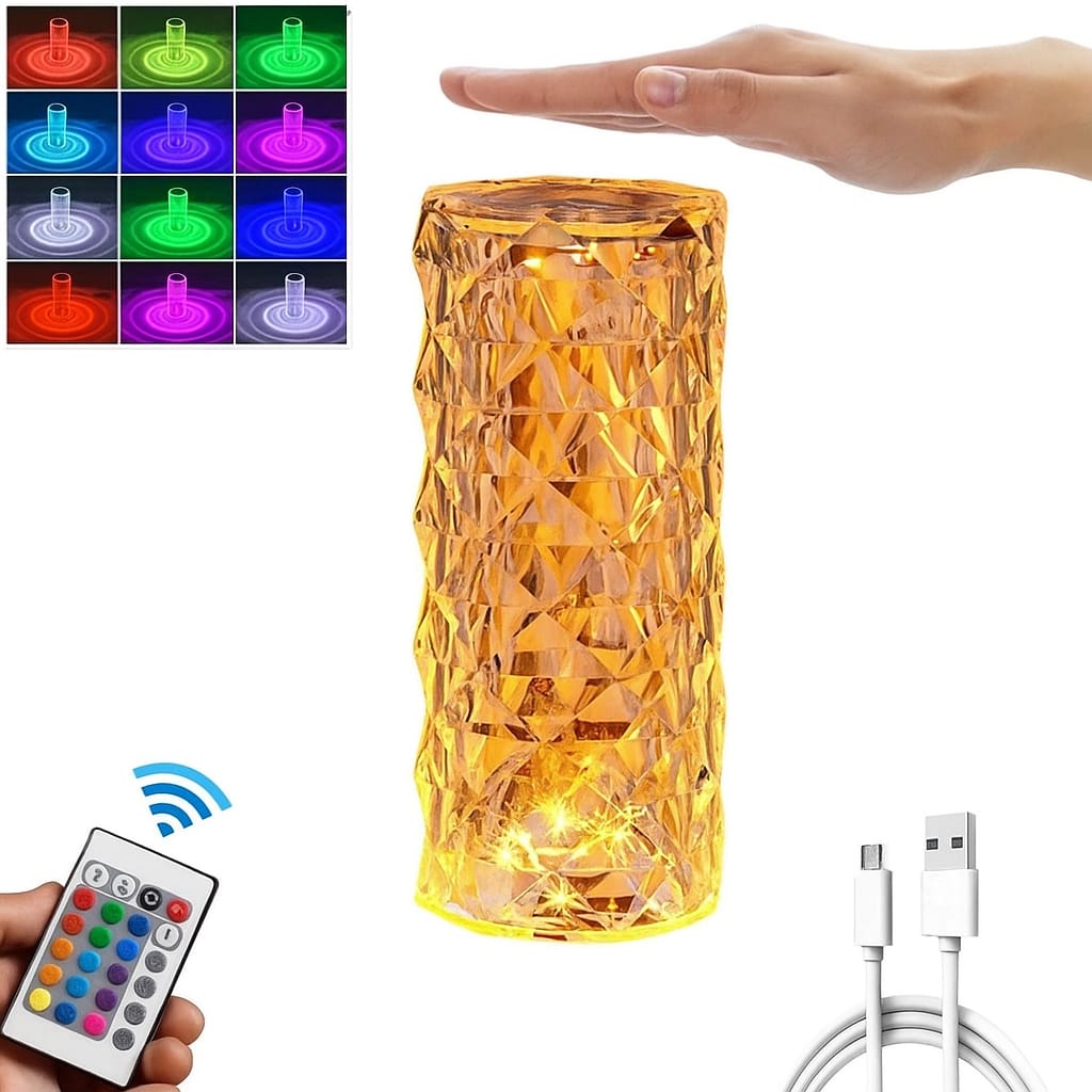 LED Crystal Table Lamp